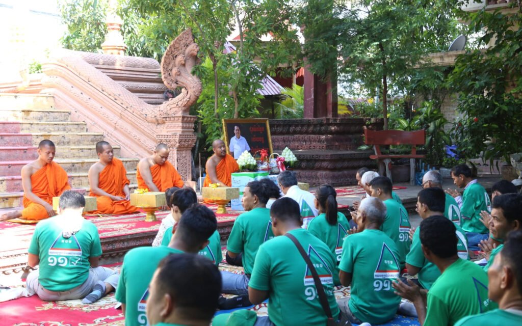 The Grassroots Democracy Party holds a commemoration of political analyst Kem Ley's death on July 10, 2023. (Grassroots Democracy Party)