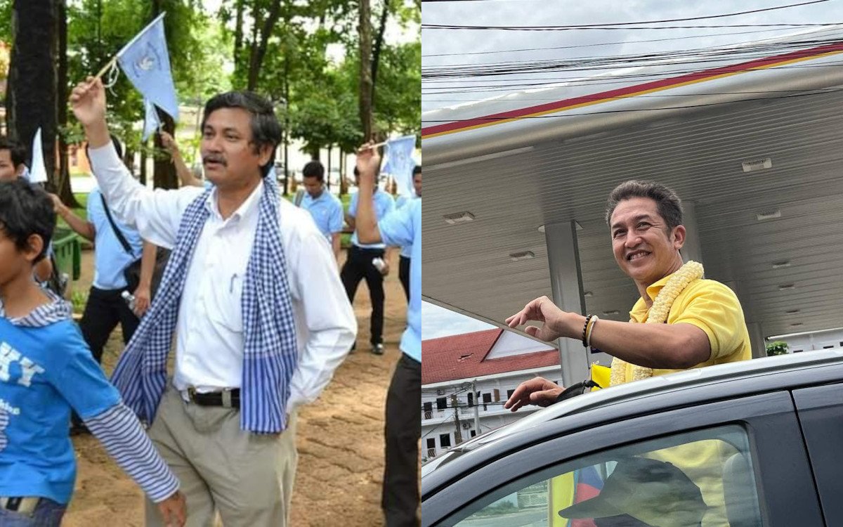 The Grassroots Democracy Party's Yeng Virak and Funcinpec's Norodom Chakravuth, in photos posted to the parties' Facebook pages.